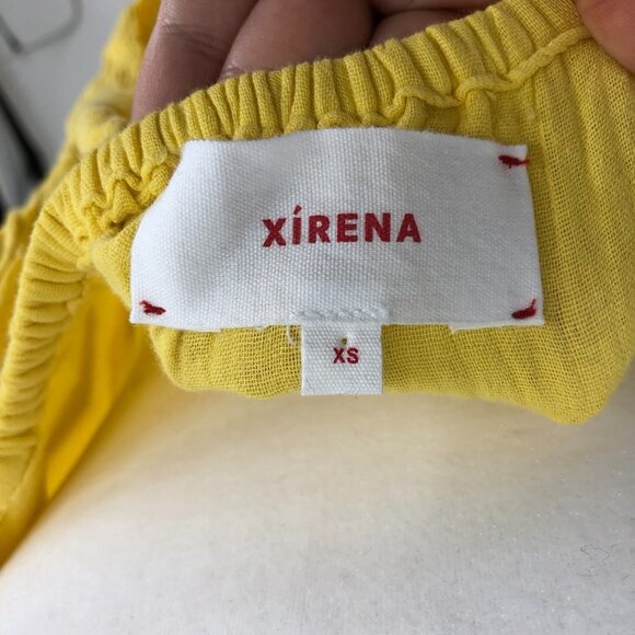 Xirena Lemon Yellow Reagen Cotton Gauze Halter Backless Long Midi Dress XS - Picture 4 of 16